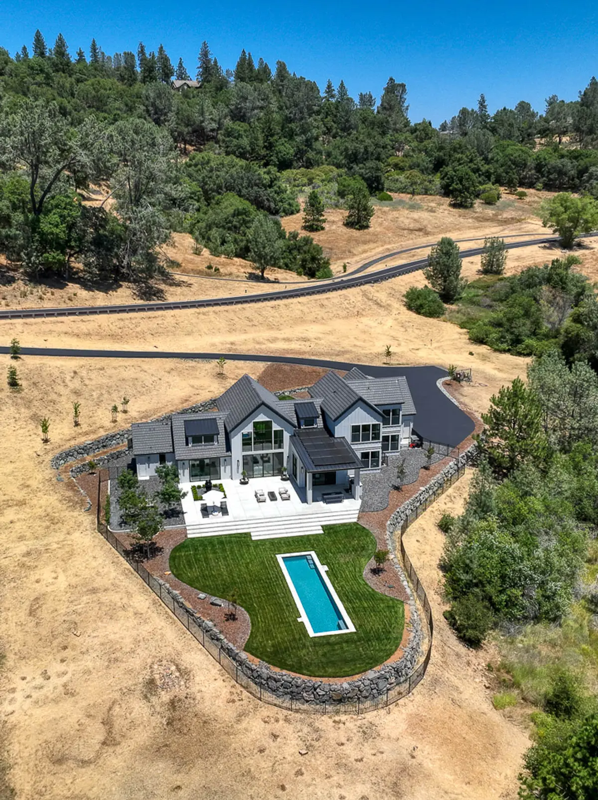 Meadow Vista · fenced backyard, lap pool and rooftop solar